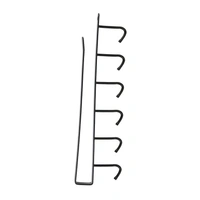 1 Pack Hanging Hooks Rack Under Cupboard Cabinet Cup Holder Coffee Mug Holder 6 Hooks Drilling Free Coffee Cups Holder Kitchen Utensil Storage Organizer Hook Rack