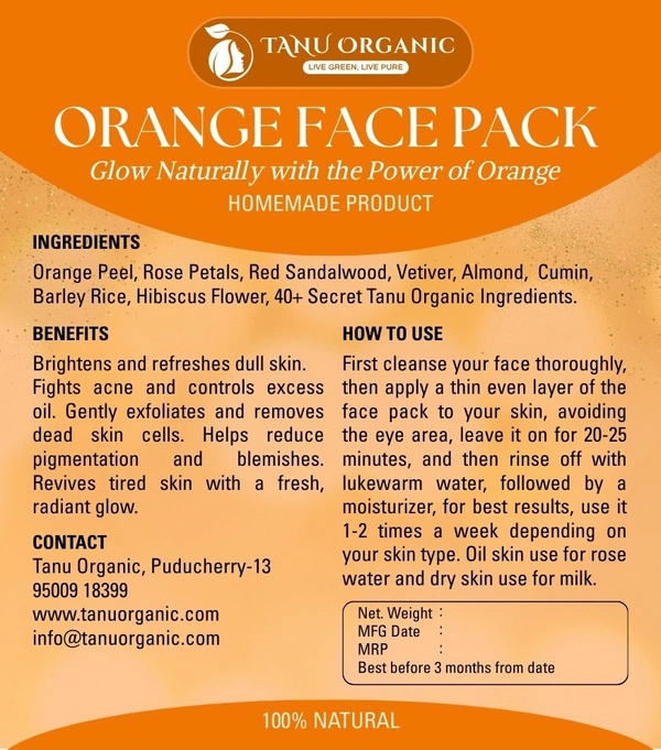 Orange Face Pack - 50g