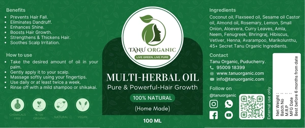 Multi Hair Oil - 100ml