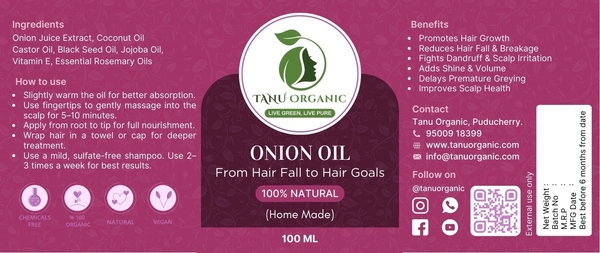 Onion Oil - 100ml