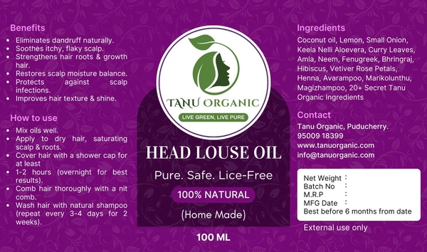 Head Loues Oil - 50ml