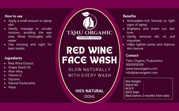 Red Wine Face Wash - 100ML