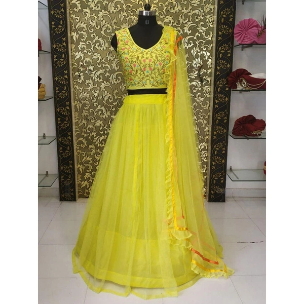 VASTREMATE Embroidery Stylish lahenga - Free Size