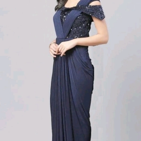 VASTREMATE Ready to Wear Party Sarre - free size