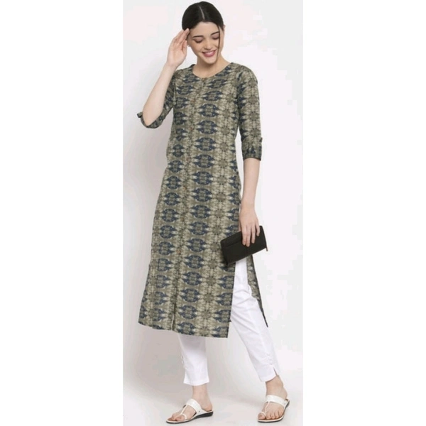 VASTREMATE Women Cotton Printed Straight Kurti - XXL