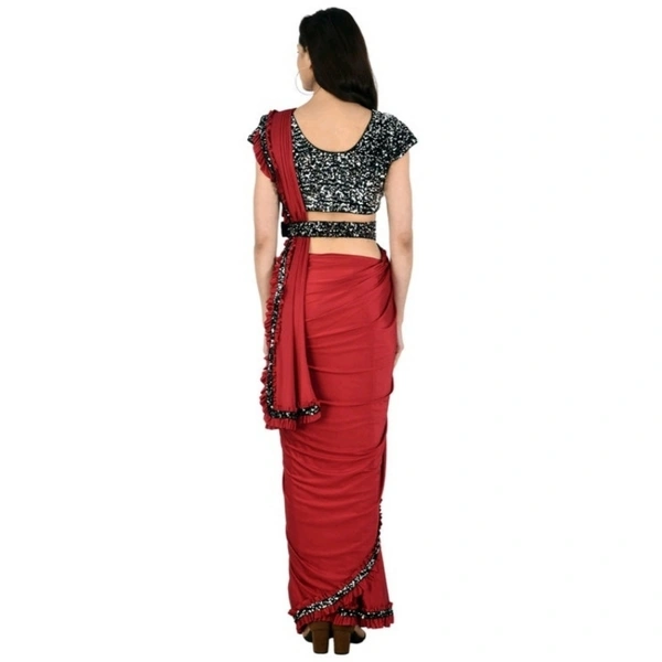 VASTREMATE 2 Minute Ready To Wear Sarre With BELT - Free size