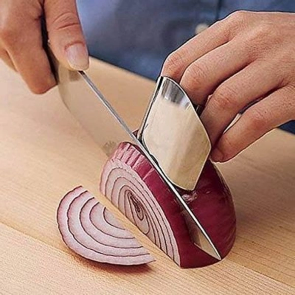 VASTREMATE Stainess Steel Finger Cutting Protector Hand Guard Safe Chopping Slice Kitchen Tool