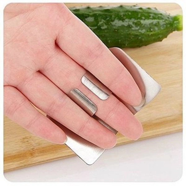 VASTREMATE Stainess Steel Finger Cutting Protector Hand Guard Safe Chopping Slice Kitchen Tool