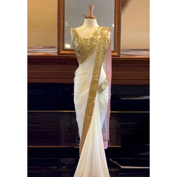 VASTREMATE Bollywood Style Sarre - free size