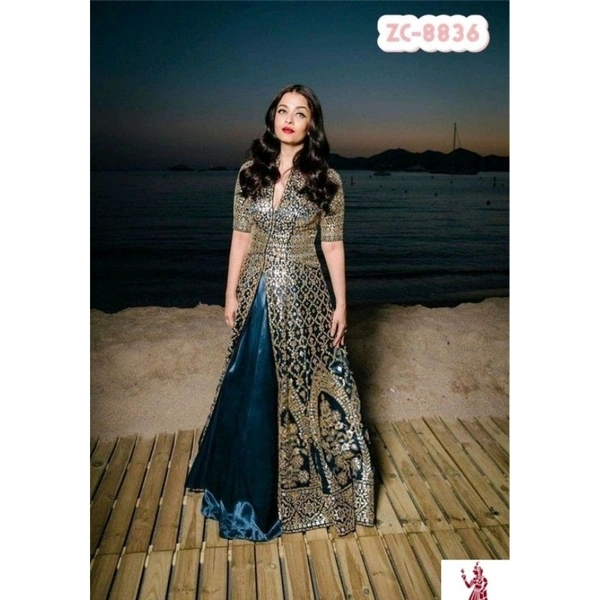 VASTREMATE Bollywood Gown Dress - L