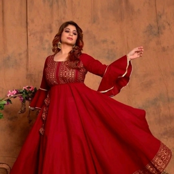 Rayon long Beutiful Gown - XXL