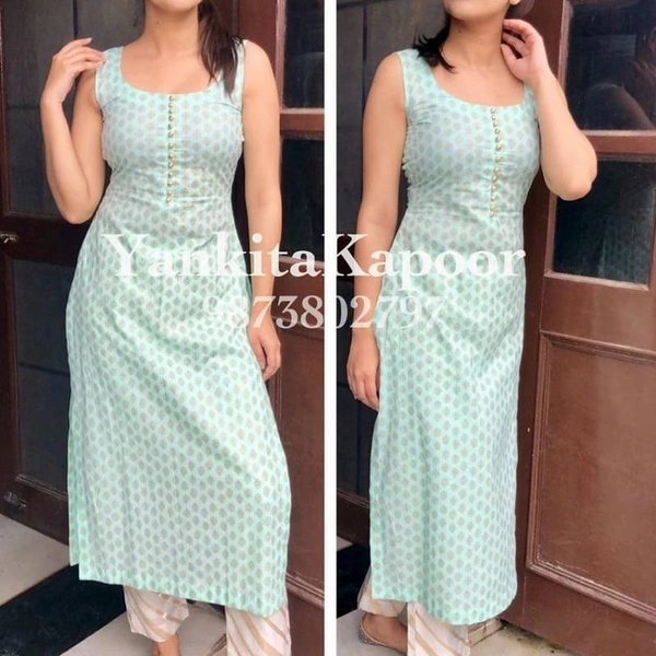 Women Rayon Kurti With Plazzos - XXL