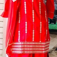 Daily Wear Stylish Kurti Set With Sharrara - L