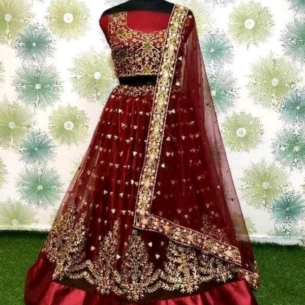 Fancy Lahenga - semi-stiched