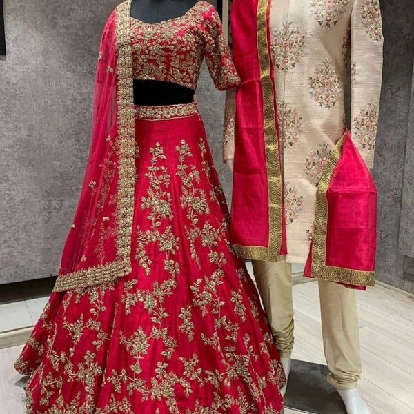 Wedding Lahenga - semi-stiched