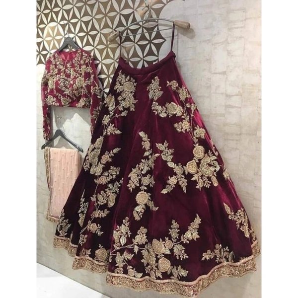 Best Wedding & Party Wear Lahenga - Free size 