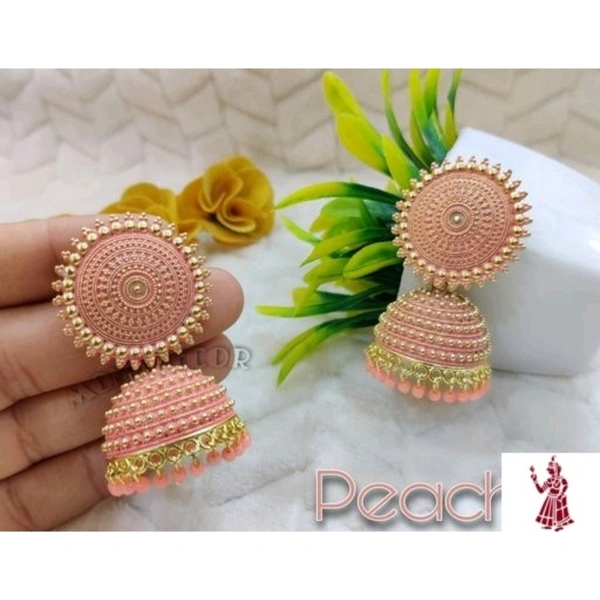 Beautiful Colorful Jhumka  - Adjustable