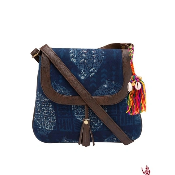 Ethnic Indigo Sling Bag