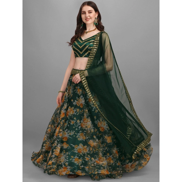 Flower Work Lahenga Series - Free Size