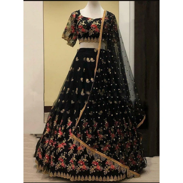 Embroided Lahenga - Unstiched