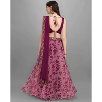 Flower Lahenga Series  - Semi Stiched
