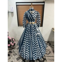 Embroided Lahenga  - Free Size