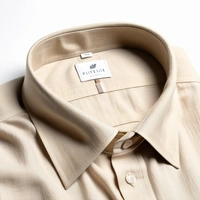 Regular Fit Linen Shirt - L, Beige