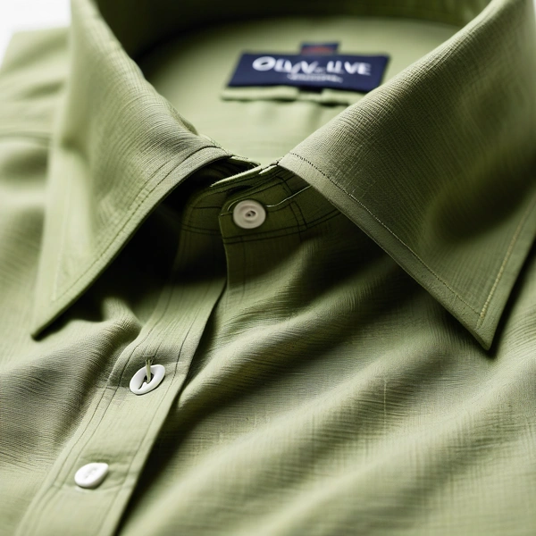 Regular Fit Linen Shirt - L, Olive