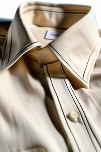 Regular Fit Linen Shirt - L, Cream