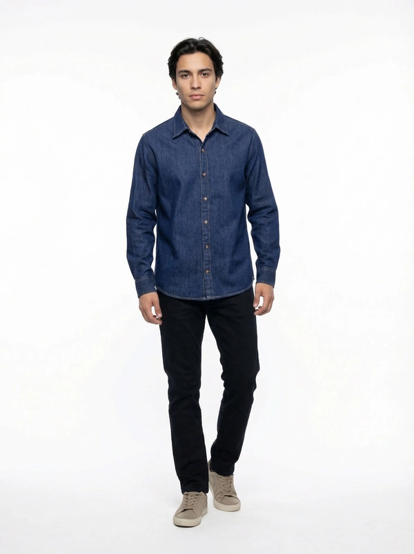 Raw Indigo Craft Heavyweight Denim Shirt
