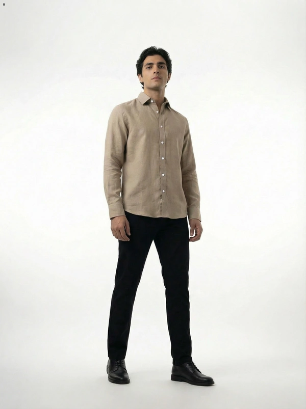 Desert Sand European Linen Shirt