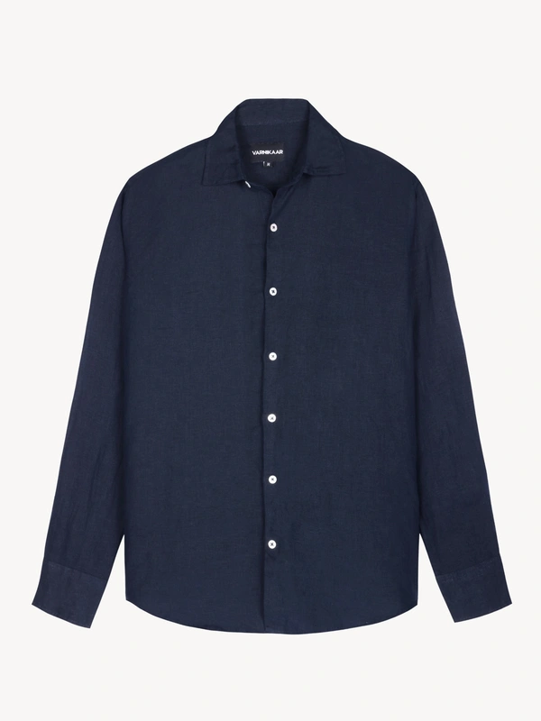 Blue Duskfall European Linen Shirt