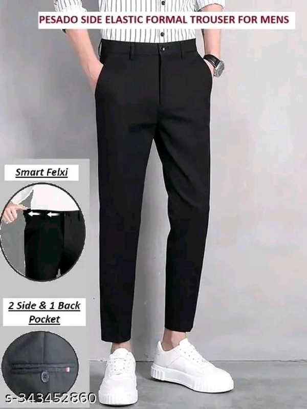 Pesado Black Trouser For Men's Pants - Black, 34