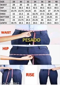 Pesado Black Trouser For Men's Pants - Black, 34