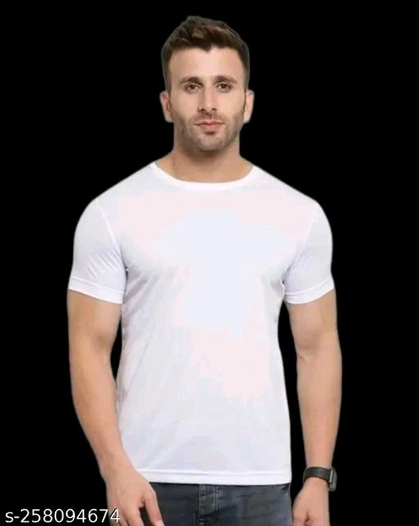 WEARSKY Man Polyester Tshirt Black & White (Pack Of 2) - BLACK & WHITE, L