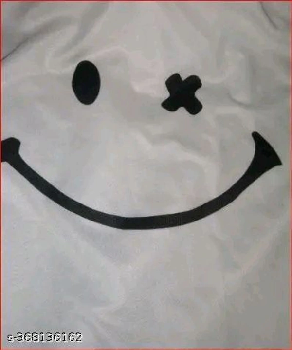 Mens Polyester Tshirt Printed Hood Pettan New Design - White, M