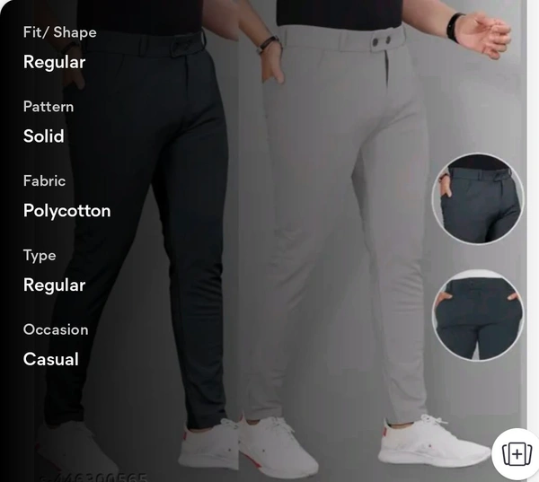 Dark Grey and Light Grey Tapered Fit Designer Mens new fashion - 36