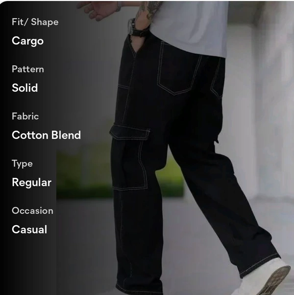 Elegant Fabulous Men Trousers - Black, 28