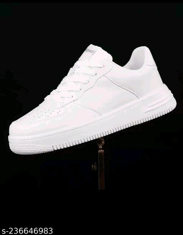 casual Sneakers White OutDoor Shoes For Boys and Men - White, 9