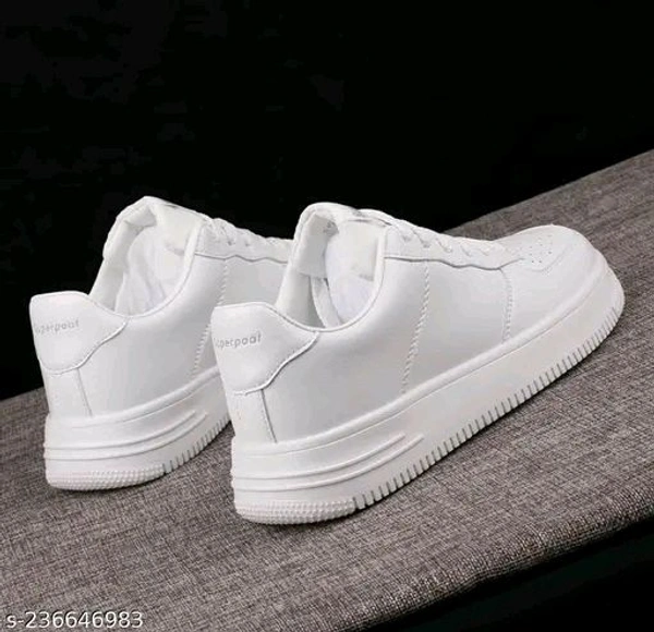 casual Sneakers White OutDoor Shoes For Boys and Men - White, 9