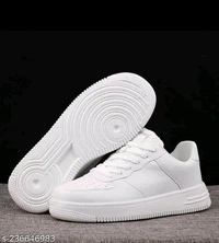 casual Sneakers White OutDoor Shoes For Boys and Men - White, 9