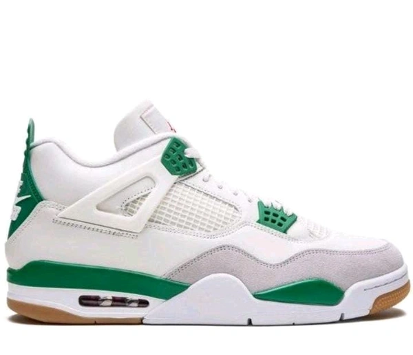 Retro 4  "White Green" - Uk 9