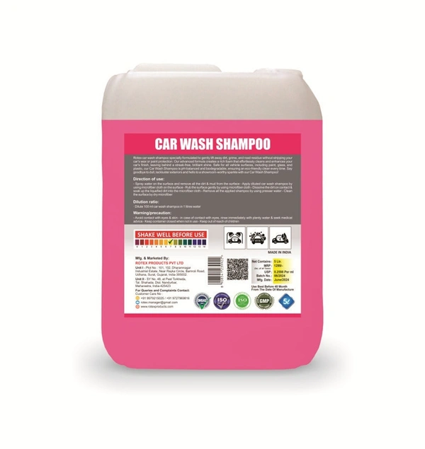 Rotex Car Wash Shampoo 5Ltr