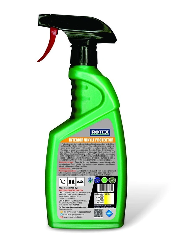 Rotex Interior Vinyl Protector Spray - Chateau Green