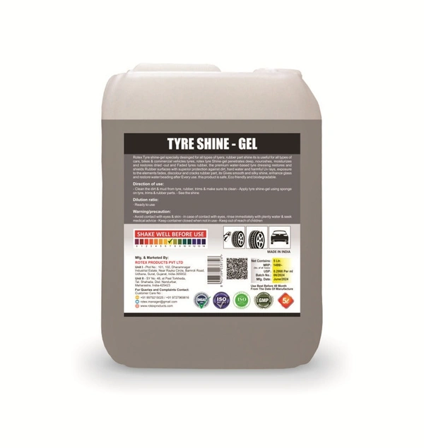 Rotex Products Private Limited Rotex Tyre Shine Gel 5ltr - Free, Green White