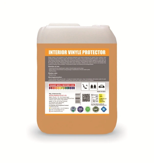 Rotex Products Private Limited Rotex Interior Vinyl Protector 5ltr - Free, Golden Bell