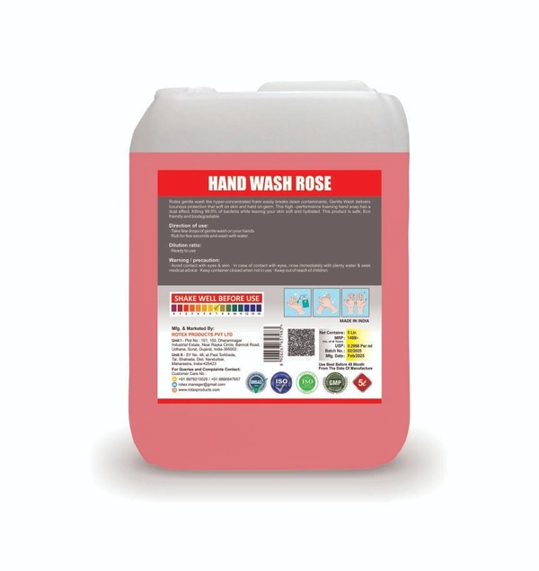 Rotex Products Private Limited Rotex Rose Hand Wash - Free, Cinnabar