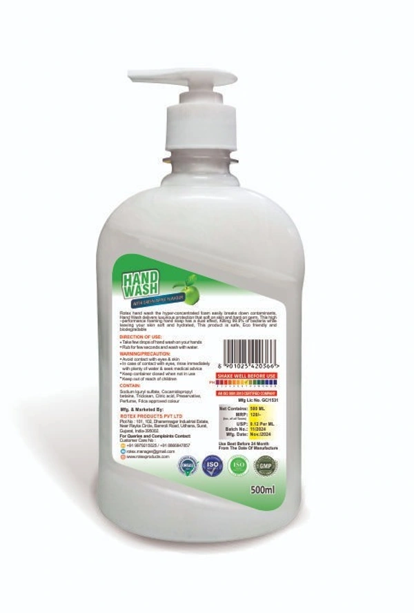 Rotex Products Private Limited Rotex Hand Wash - FREE, Bon Jour