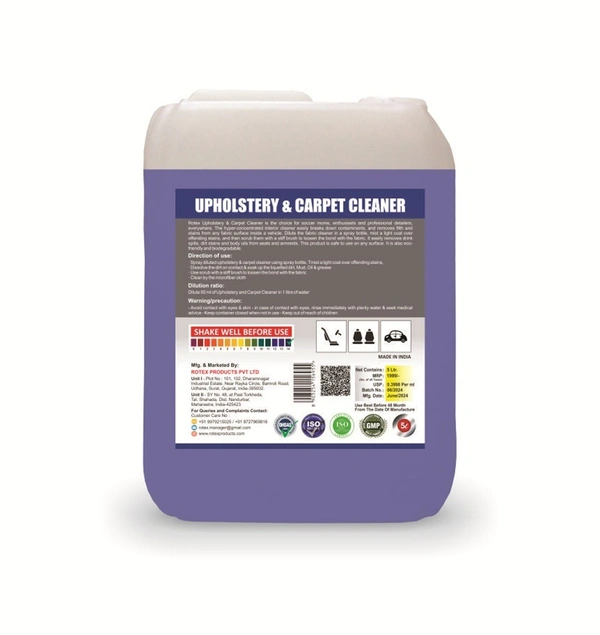 Rotex Products Private Limited Rotex Upholstery & Carpet Cleaner 5ml - Free, Celeste