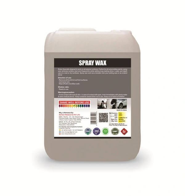 Rotex Products Private Limited Rotex Spray Wax 5ltr - Free, Cloud